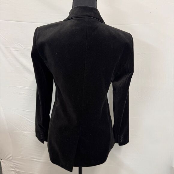 Ann Taylor Elegant “The Hutton” black Velvet Blazer with pockets- NWOT size 2 - Picture 13 of 15